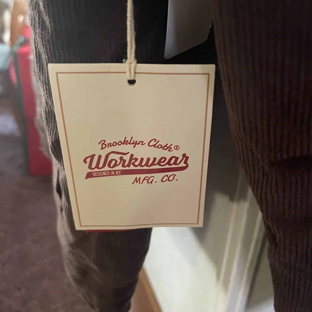 Brooklyn Cloth Brown Corduroy Jacket with Sherpa Lining - Picture 2 of 3
